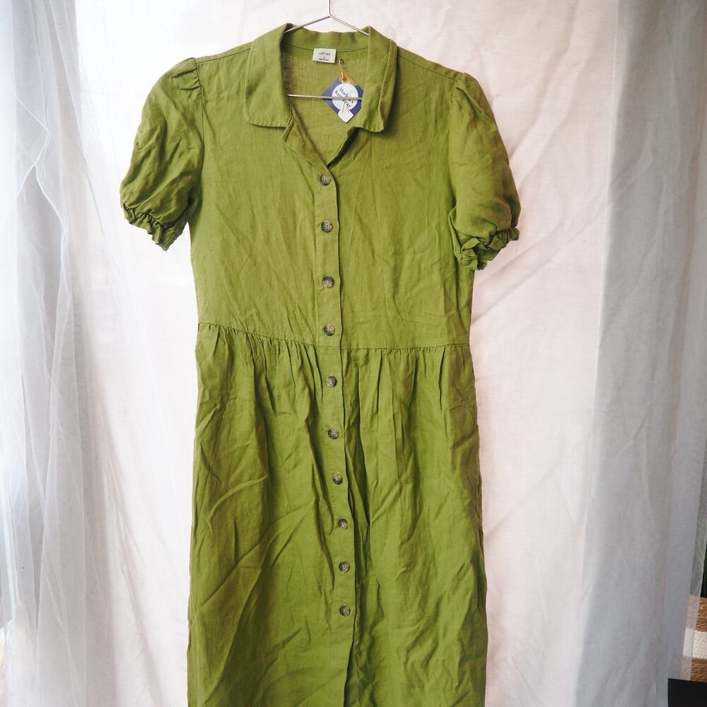 Wilfred Linen Button Down Midi Dress